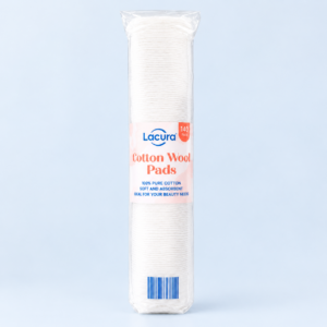 Lacura Pure Cotton Wool Pads – 140 Count (100% Pure Cotton)