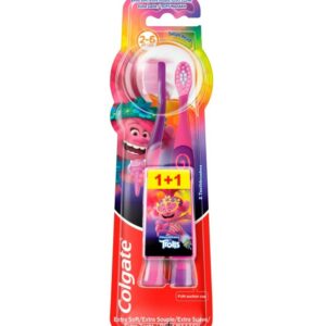 Colgate Kids Extra Soft Toothbrush (2-6 Years) (1+1 Free Pack)